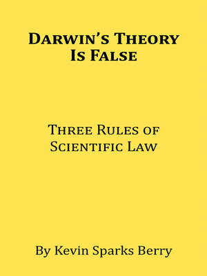 cover image of Darwin's Theory Is False